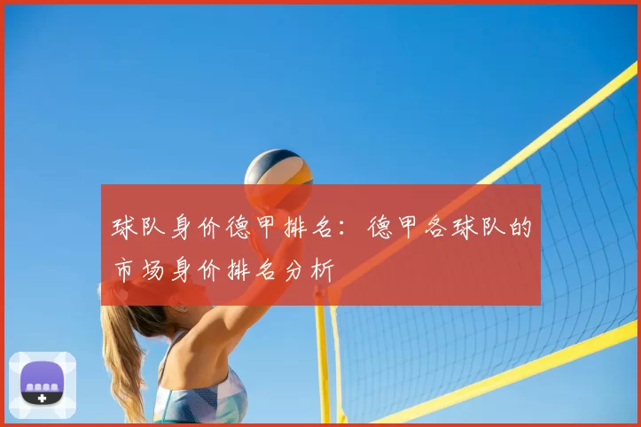 球队身价德甲排名：德甲各球队的市场身价排名分析